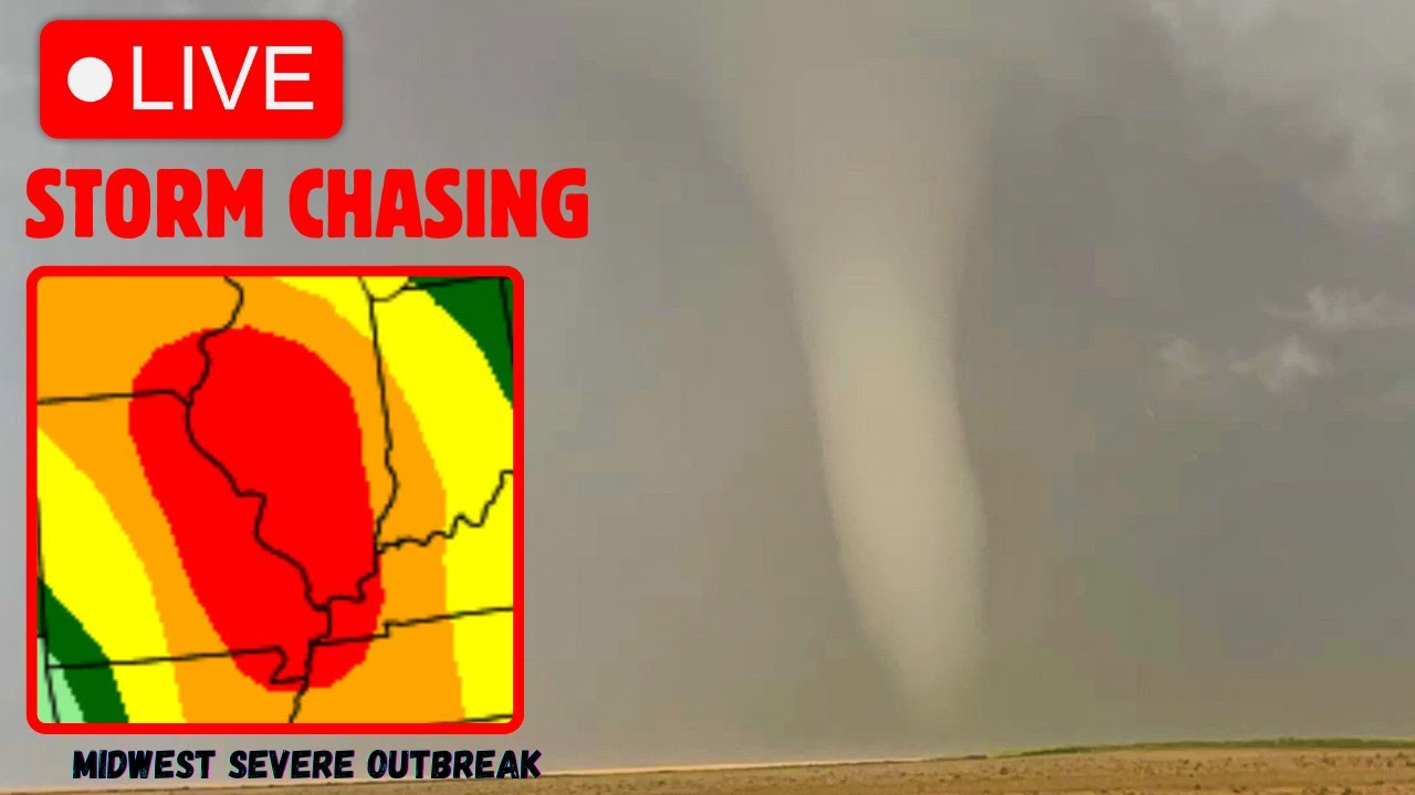 LIVE STORM CHASER: TORNADO OUTBREAK IN THE MIDWEST (MO/IL) - YouTube