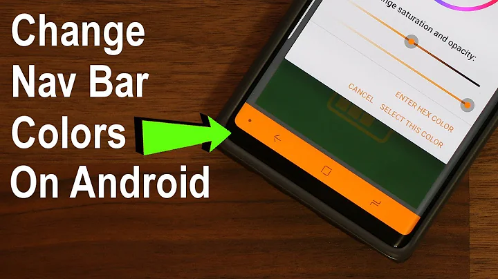 Change the Color of Navigation Bar on Any Android Smartphone
