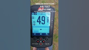 "9K GOLD RING: Air Tested with MINELAB MANTICORE Reveals Incredible Different ID Readings!".#shorts