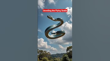 Unveiling the Flying Snake’s Hidden Secrets! 🐍🪂 | #wildlifedrama