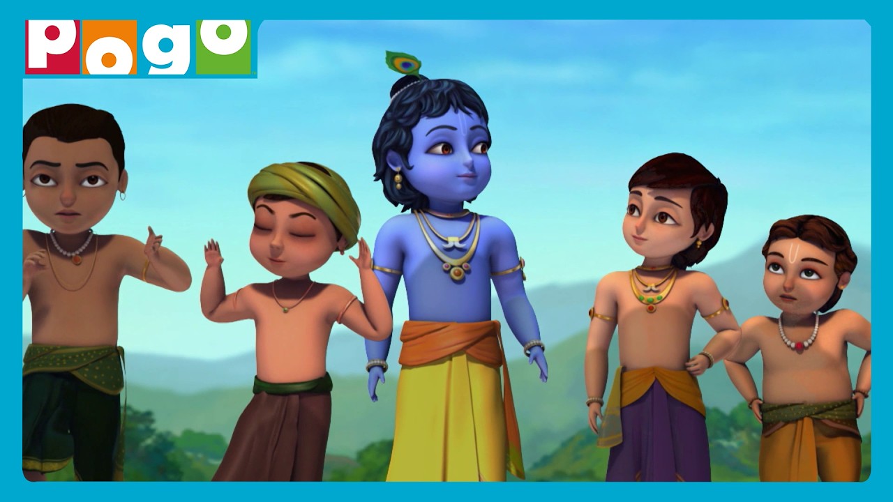 Kanha’s Craziest Game of Cops & Robbers!🪈🐄| Little Krishna - English Cartoon | @PogoChannel