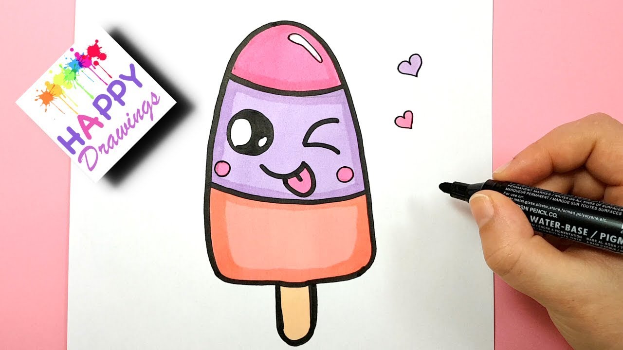 How To Draw A Cartoon Popsicle Art For Kids Hub Art D - vrogue.co