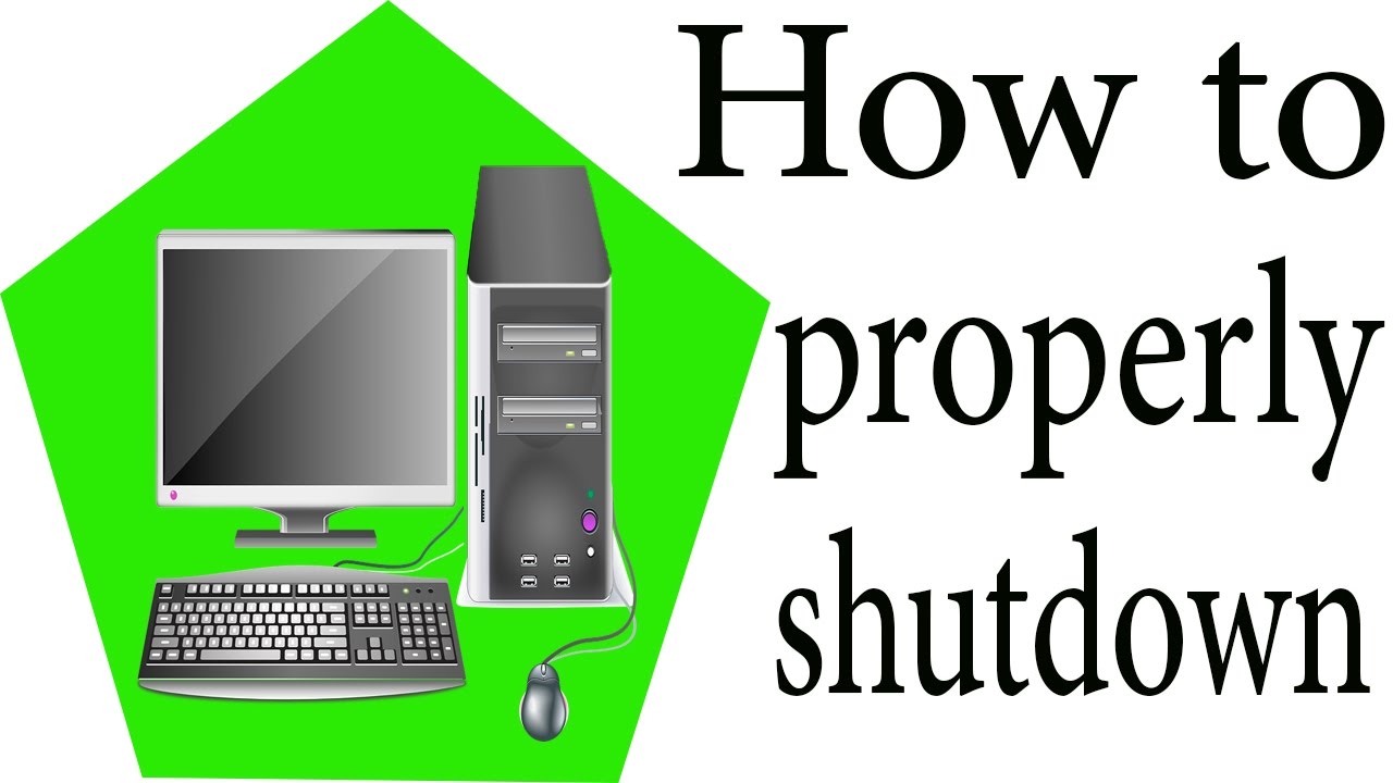 How to shutdown your computer without keyboard