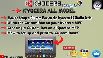 How to Setup and Print to a Custom Box on the Kyocera || Using the Custom Box on your Kyocera MFP
