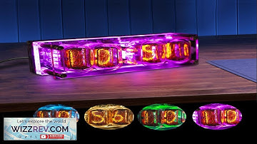 IN 12 Glowing Clock 4 bit Retro LED Clock 4 Dials Colorful LED Display