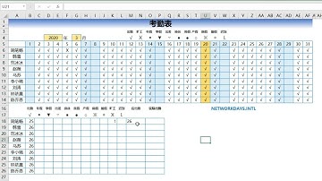 NETWORKDAYS.INTL计算考勤工作天数