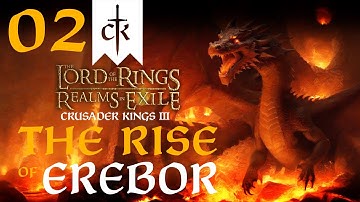 EREBOR IN FLAMES BY THE DRAGON SMAUG! Crusader Kings 3 - Realms In Exile Mod - Rise of Erebor #2