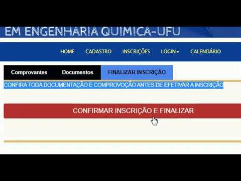 TUTORIAL INSCRIÇÃO PROCESSO SELETIVO PPGEQ-UFU