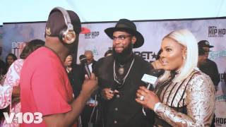 Big K.R.I.T. and PreMadonna w/ Greg Street! 2016 BET Hip Hop Awards 'Green Carpet'