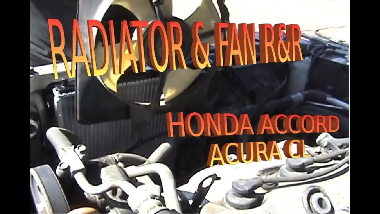 1998 Honda Accord Radiator Replacement & Fans (DIY FAST WAY) - YouTube