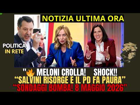 Video SONDAGGI POLITICI 2026: MELONI SCIVOLA, SALVINI RISORGE E IL PD FA PAURA!
