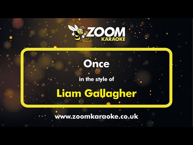 Liam Gallagher - Once - Karaoke Version from Zoom Karaoke class=