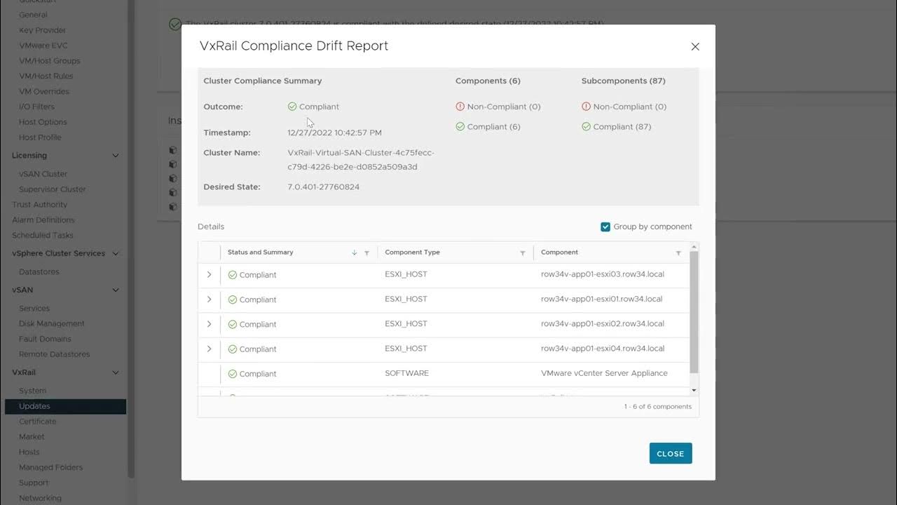 VxRail Lifecycle Management Compliance Checks YouTube
