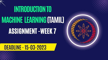 Introduction to machine learning WEEK -7 assignment answers 2023 NPTEL| #machinelearning