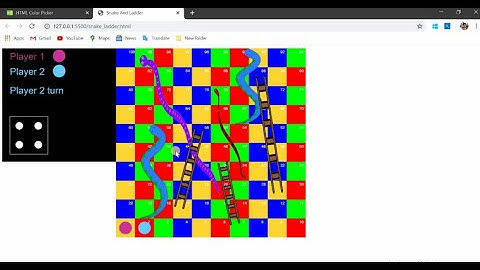 Snake And Ladder | JavaScript Games | HTML | Canvas