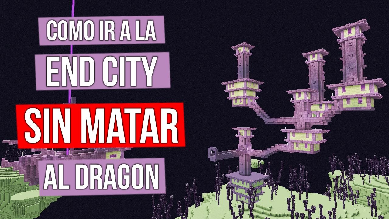 MINECRAFT 1.9 | Como ir a la End City sin matar al dragon - YouTube