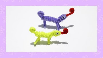 Pipe Cleaner Chameleon DIY tutorial