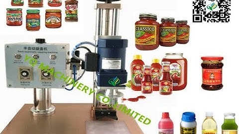 semi automatic ketchup chilli sauce jar capping machine lid sealing machinery