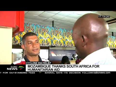 Mozambique Thanks SA For Humanitarian Aid