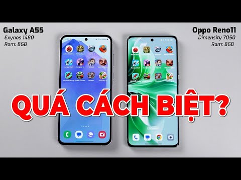 Speedtest Galaxy A55 5G vs OPPO RENO 11 5G: QUÁ CÁCH BIỆT