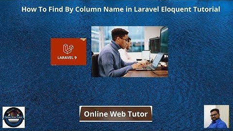 How To Find By Column Name in Laravel Eloquent Tutorial | Search Database Rows Using Column Name