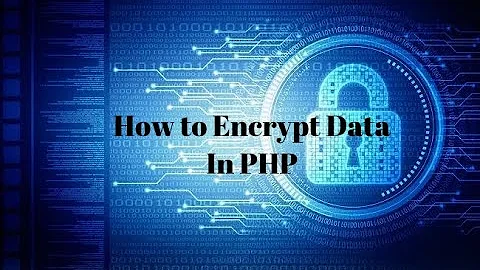 how to encrypt data in php