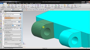 NX CAE : 3D Swept Mesh Technique for Meshing Solid with Hexahedral Elements