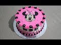 Kue Ulang Tahun Anak Perempuan 👧 Cara Menghias Kue Tart Minnie Mouse