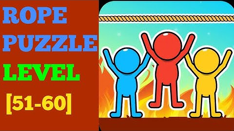 Rope puzzle level 51 52 53 54 55 56 57 58 59 60 solution or Walkthrough