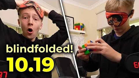 Rubik's Cube solved Blindfolded in 10 Seconds