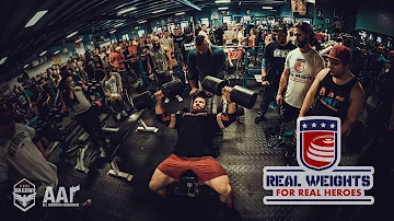 Seth Feroce at the Real Weights for Real Heros: Semper Fi Fund