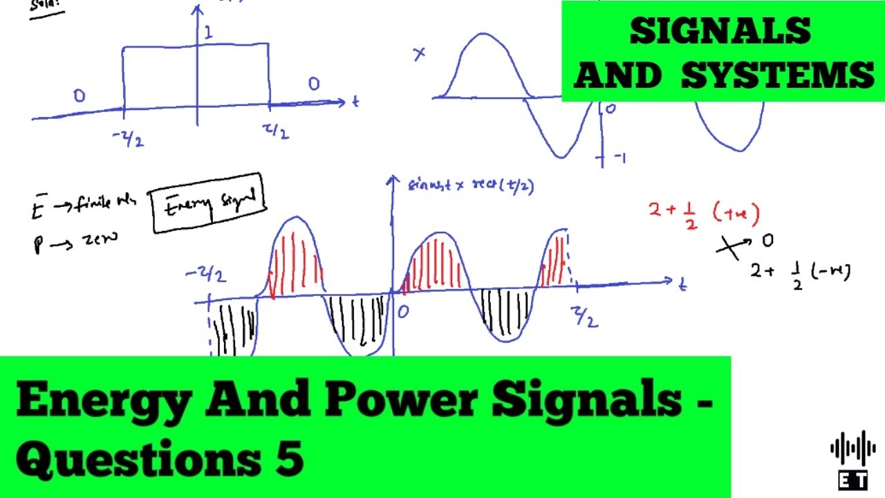 Energy And Power Signals | Questions 5 | Signals And Systems - YouTube