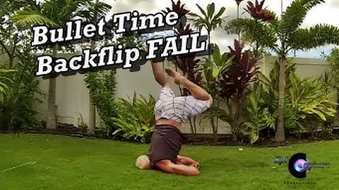 GoPro Bullet Time Backflip Test aaand Fail