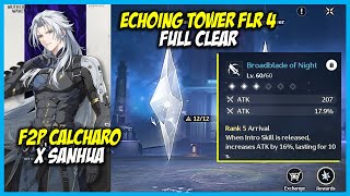 F2P Calcharo x Sanhua Full Clear Echoing Tower Floor 4 | Tower of Adversity | Wuthering Waves