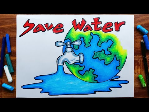 Save Water Drawing by Palli Ritu - Fine Art America