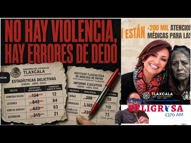 En Tlaxcala no hay violencia, hay errores de dedo"
