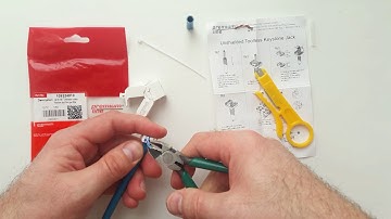 Cat.6A 180°Unshielded Toolless  Keystone Jack Installation