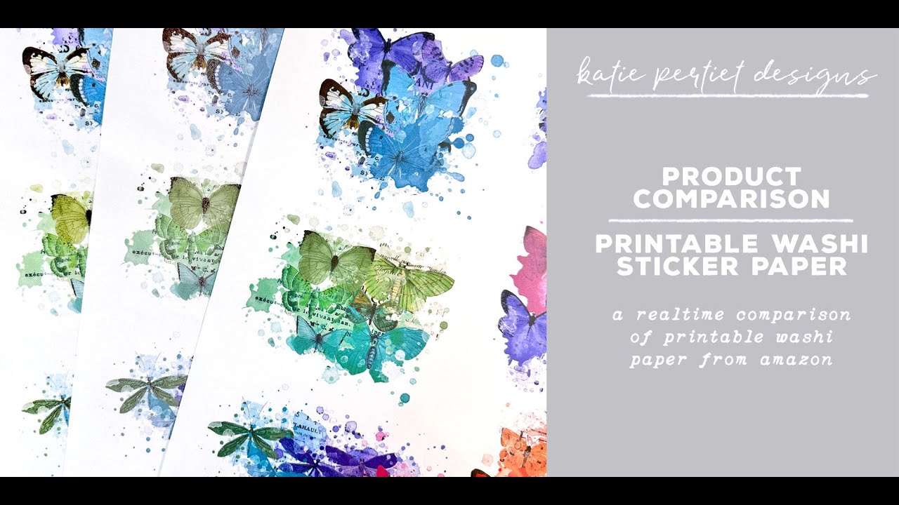 Printable Washi Paper Product Comparison - YouTube