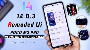 STABLE MIUI 14.0.3 Remoded ui for Poco M2 Pro / Redmi Note 9S/Pro/Max Review, Monet, 90Fps, Voice