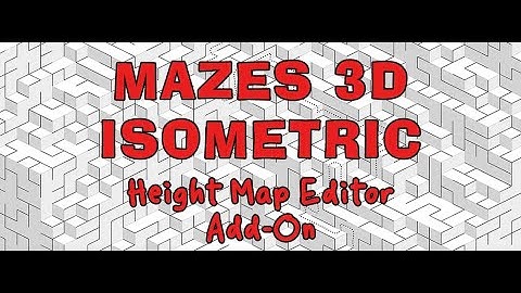Create your own 3D maps using the Height Map Editor Add-On for Puzzle Maker Pro - Mazes 3D Isometric