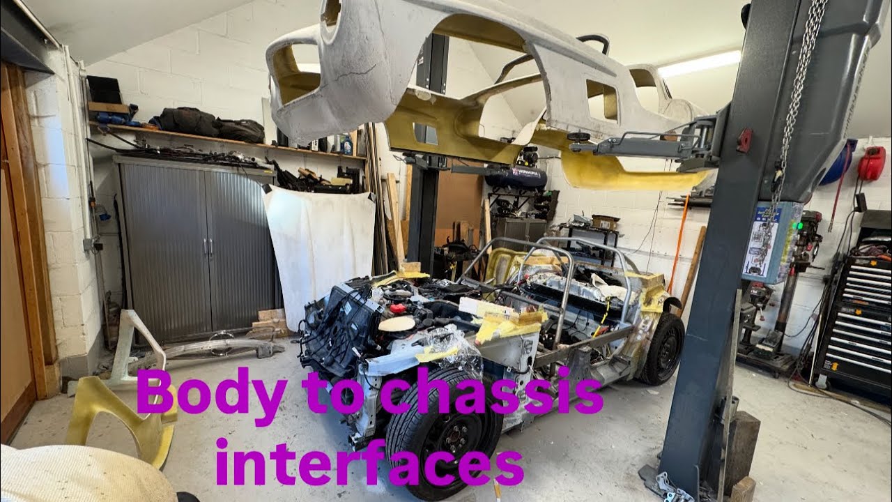 Tesla Gullwing build part 28: body to chassis interfaces