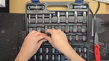 #unboxing #harborfreight QUINN 1/4 in., 3/8 in., and 1/2 in. Drive SAE and Metric Hi-Vis Socket Set