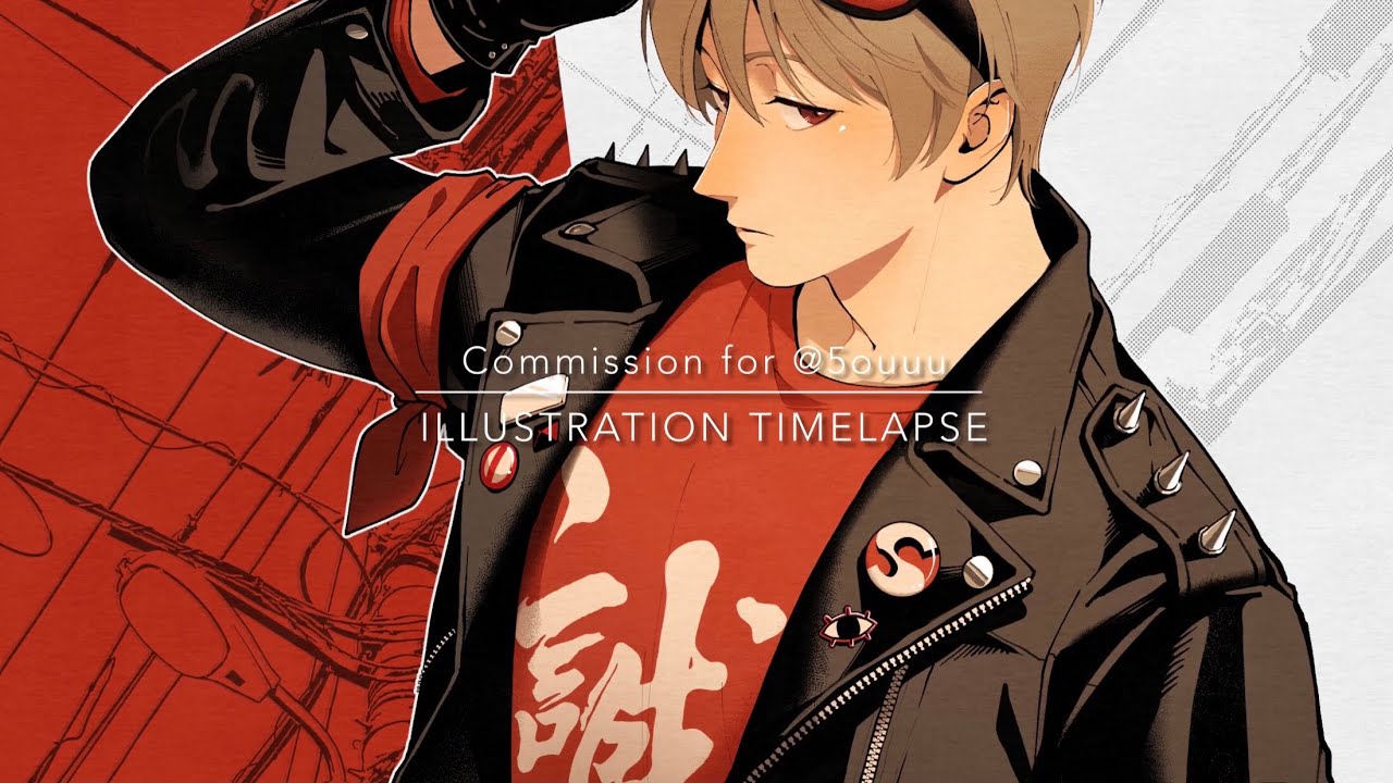 Ilustration Timelapse - Clip Studio Paint] Commission #31 Okita