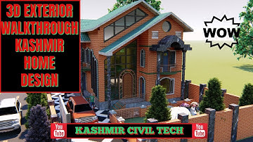 KASHMIR HOUSE || CINEMATIC EXTERIOR VIEW WITH MOVING CARS, BIRDS AND CLOUDS || LUMION 8 9 10 11