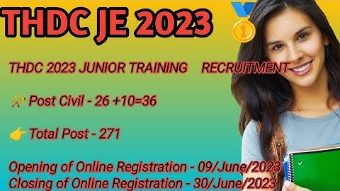 💕THDC+NHPC JE || VACANCY OUT 2023 ||SYLLABUS AND ELIGIBILITY||BY ADNAN SIR