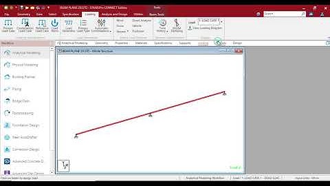 Bentley Staad Pro CONNECT EDITION TUTORIAL  BEAM