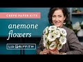 Crepe paper anemone flower kit full tutorial