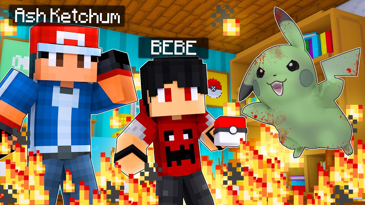 Who's Your Family? O FILHO DO ASH KETCHUM CAPTUROU O PIKACHU ZUMBI NO MINECRAFT ‹‹ P3DRU ››