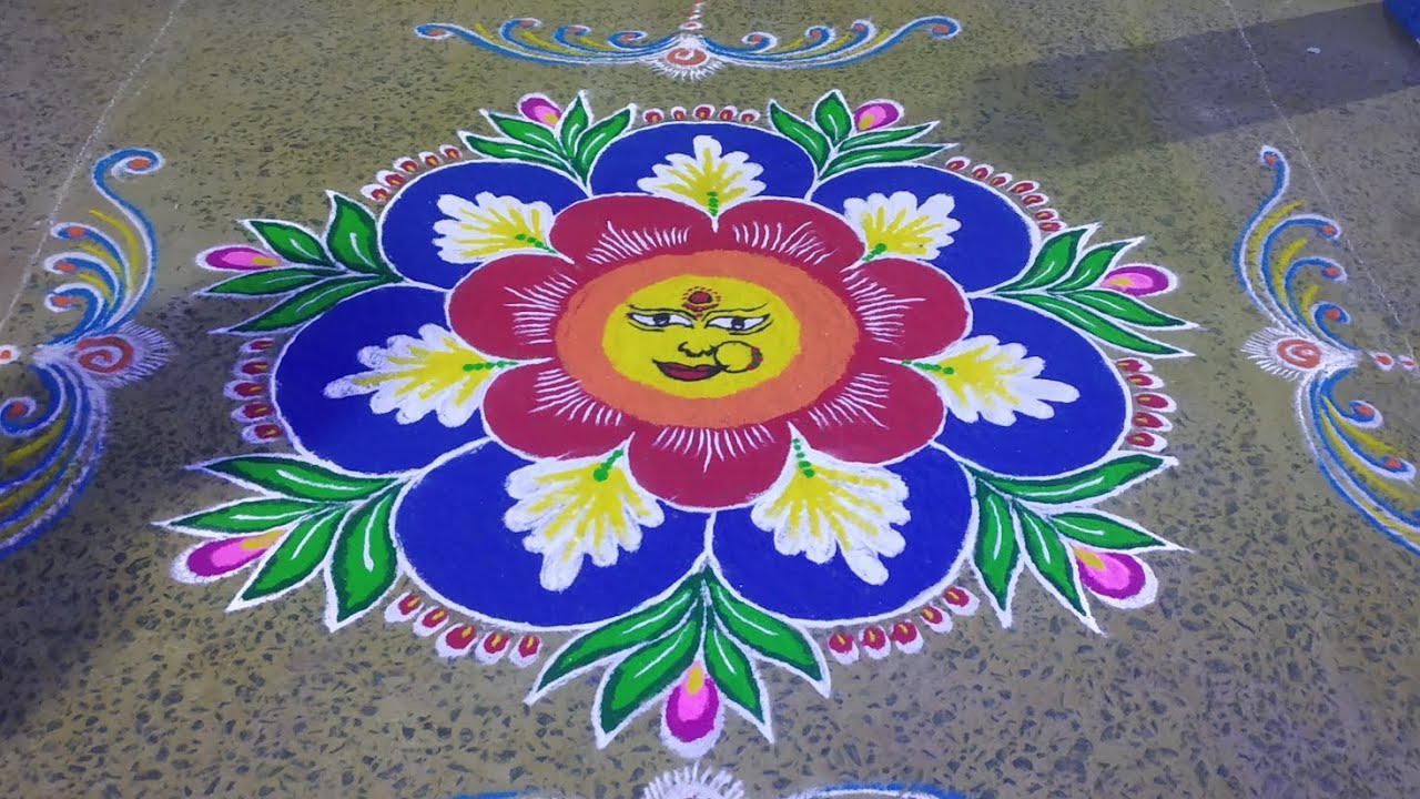 Nevla Rangoli 🌺🌺🌺navaratri special rangoli🙏🙏🙏🙏🙏/ priyanka rangoli🌷🌷🌺🌺 - YouTube