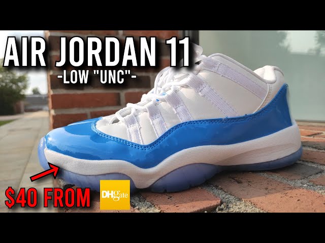 Air Jordan 11 Low UNC from DHgate.com, REVIEW